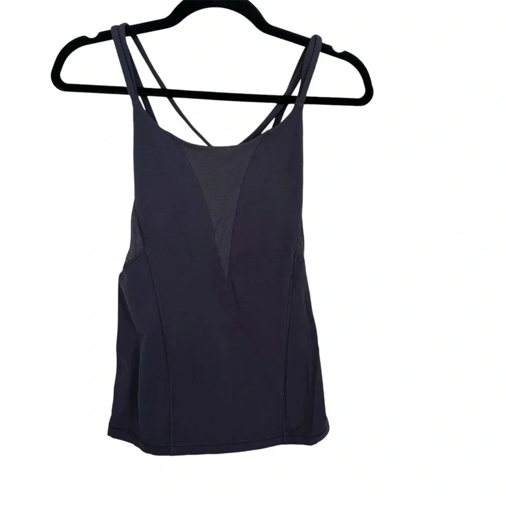 Lululemon Exquisite Tank in Nightfall Women’s Purple Strappy Ventilated Top GUC
